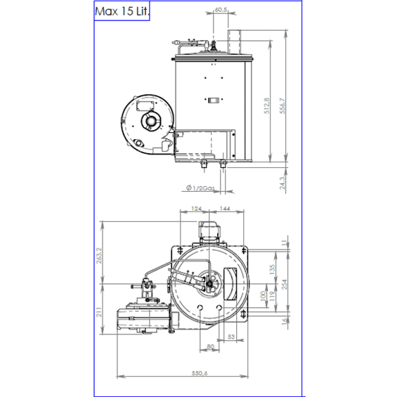 Mazzoni Boiler 15L, 12v