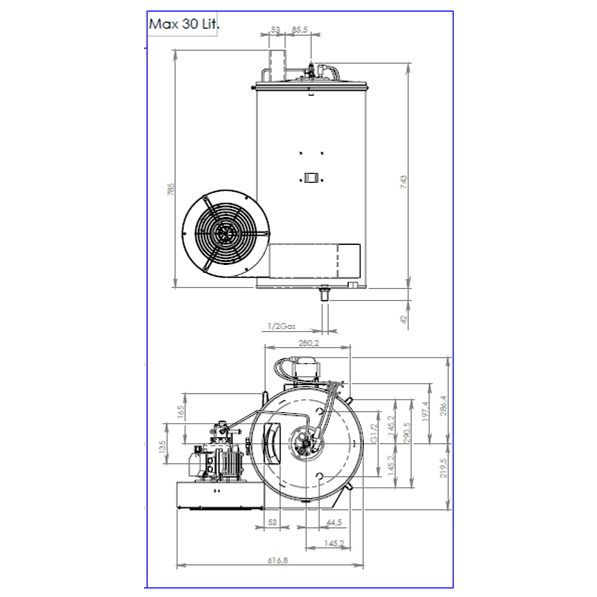 MAZZONI BOILER 30L, 12v