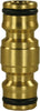 HOSE CONNECTING DOUBLE PLUG BRASS 1/2