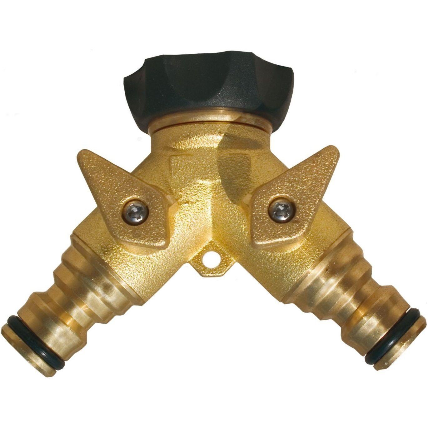 COUPLING PLUG 2 WAY BRASS X RUBBER 3/4"