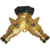 COUPLING PLUG 2 WAY BRASS X RUBBER 3/4