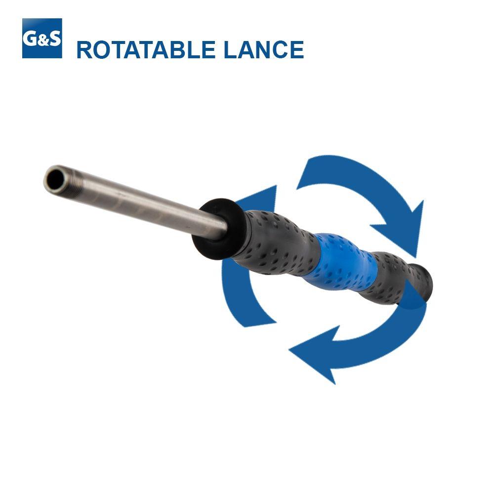 ST9.4 LANCE WITH ROTATABLE INSULATION, 1200mm, 1/4"M, BLUE