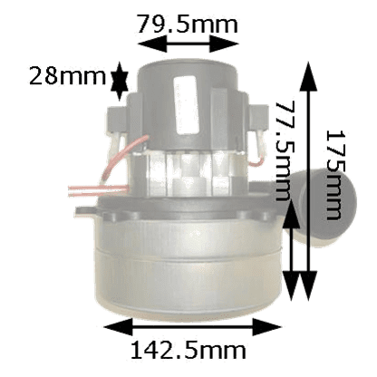 VAC MOTOR, 2 STAGE, 360W, 24V, 50HZ