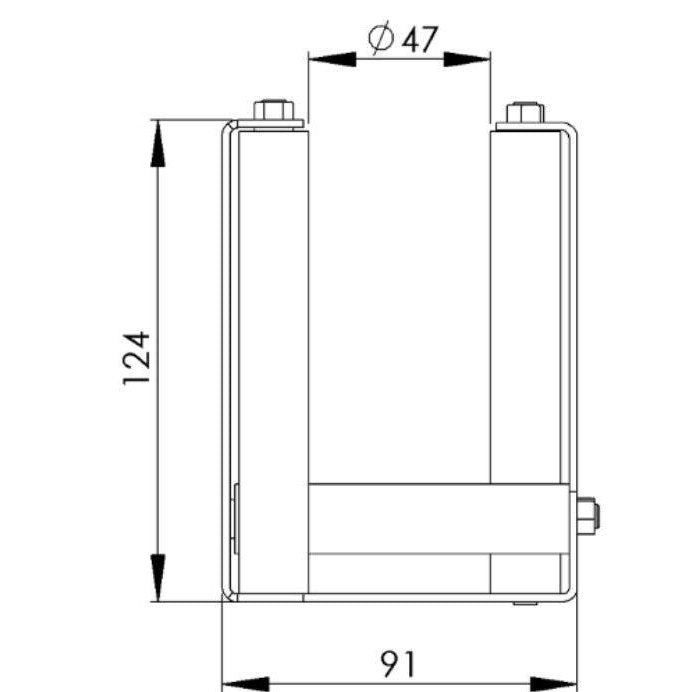HOSE GUIDE, WALL MOUNTED