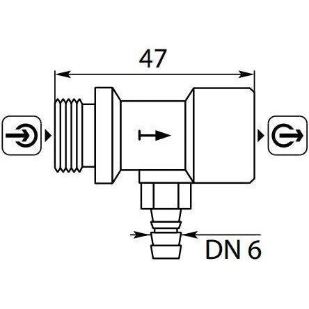 ST60.1 FOAM INJECTOR WITH METERING VALVE, HOSE AND FILTER.