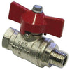 BALL VALVE + RED HANDLE 3/4