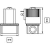 BURKERT SOLENOID VALVE 24V TYPE 6013 WITHOUT CONNECTOR