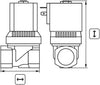 BURKERT SOLENOID VALVE 230V TYPE 6213 WITHOUT CONNECTOR