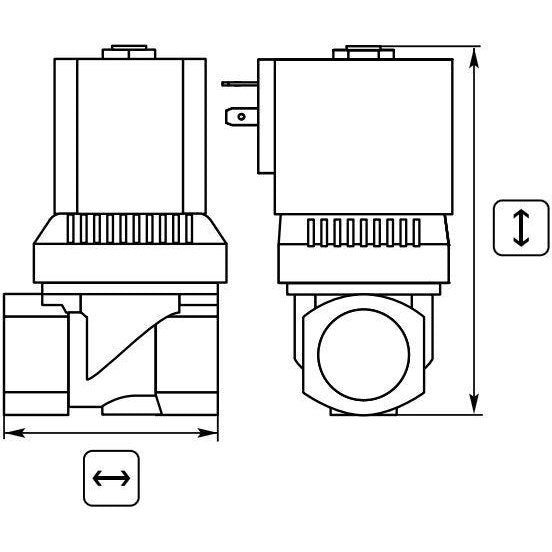 BURKERT SOLENOID VALVE 24V TYPE 6213 WITHOUT CONNECTOR